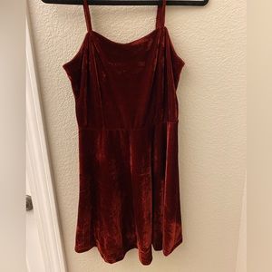 Dark Red Velvet Dress